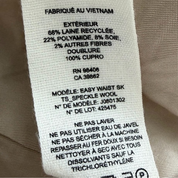 Theory Easy Wool Mini Skirt Size 0 NWOT - Picture 11 of 12